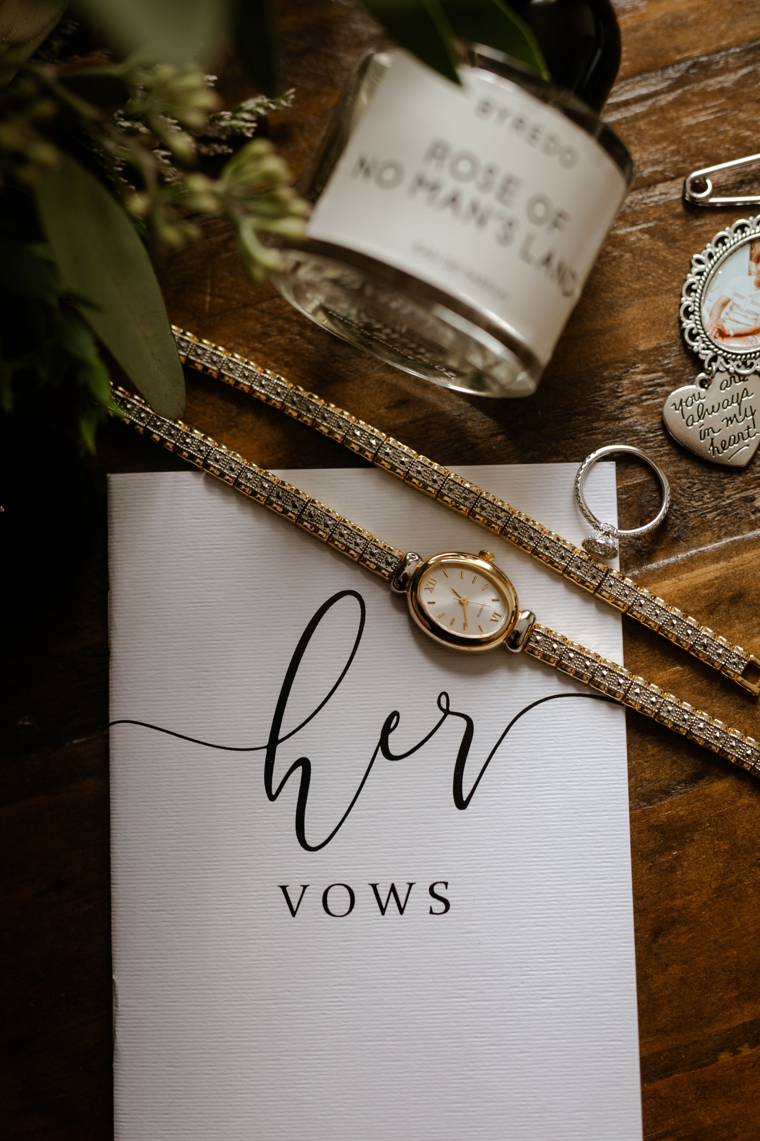 Picture of her vows. Photography by Samantha Bateman.