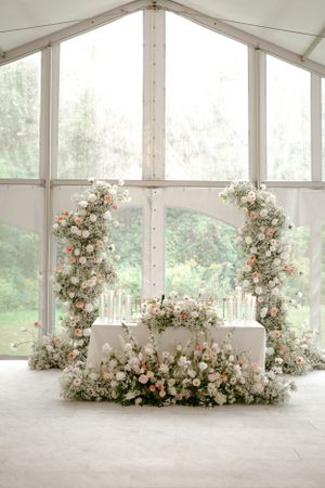 Wedding reception decor and florals by Samantha Bateman