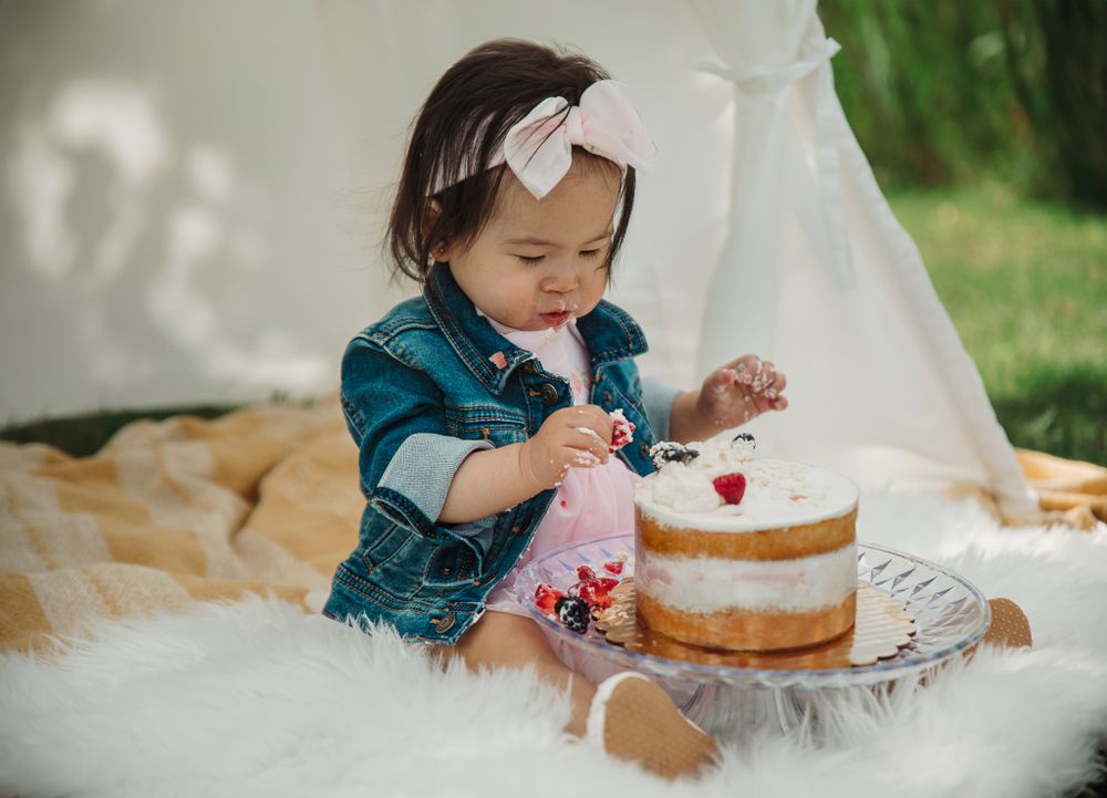 outdoor baby photo shoot, first birthday tent photoshoot, outdoor cake smash photo shoot, photographer in schaumburg