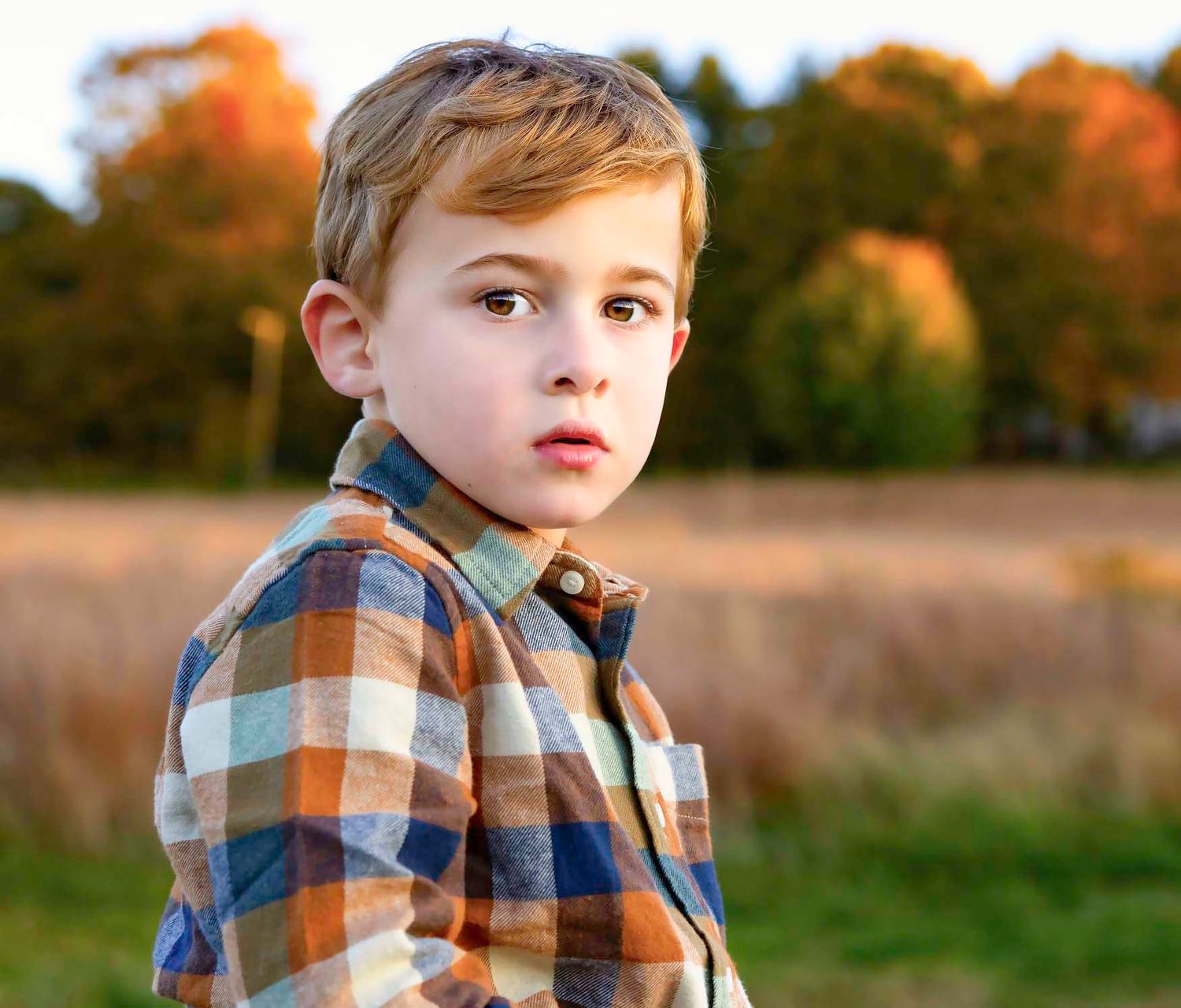 Outdoor fall family photos in Fairfield County CT