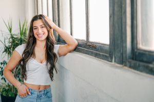 Senior photo studio session in Milwaukee Wisconsin