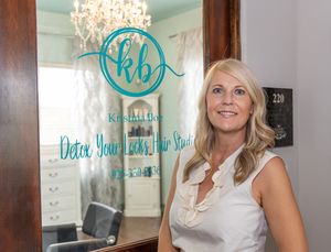 A sequence of interior business shots showcasing a modern medical spa with turquoise branding and elegant decor.