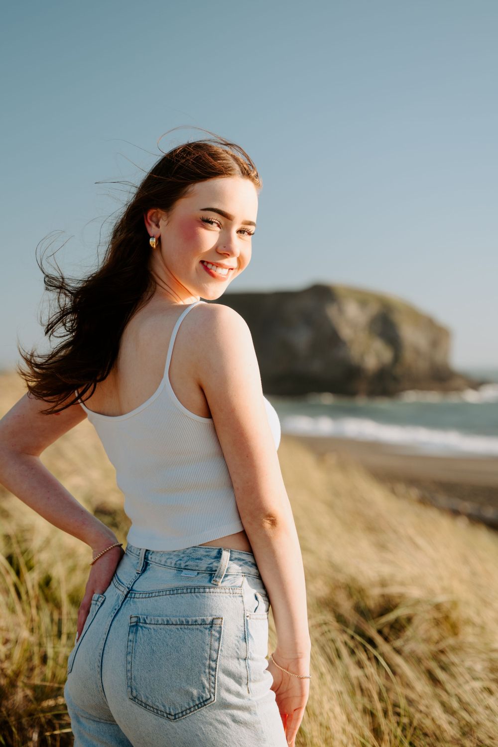 Senior portrait on the beach