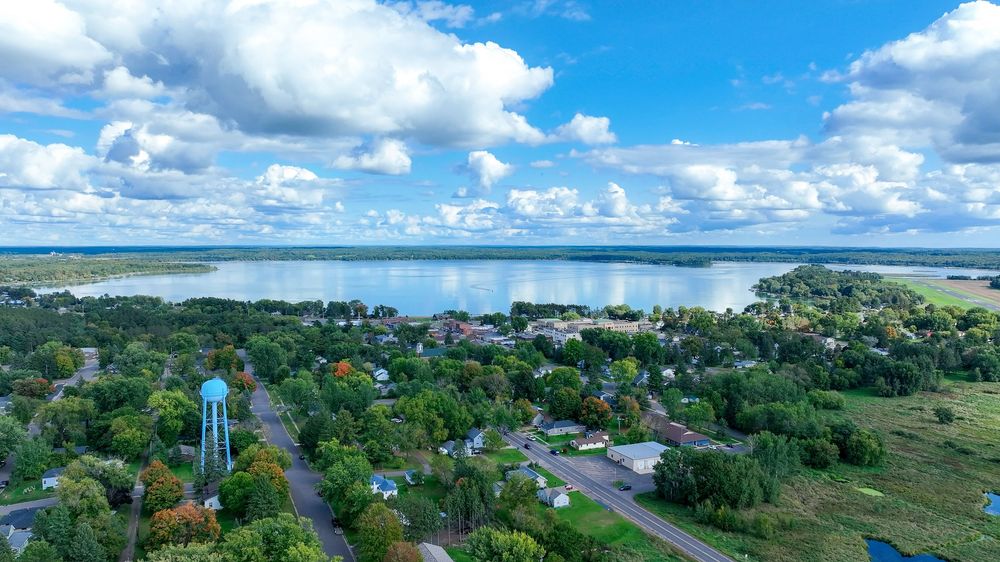 Breathtaking Aerial views overlooking Shell, Lake Wisconsin
