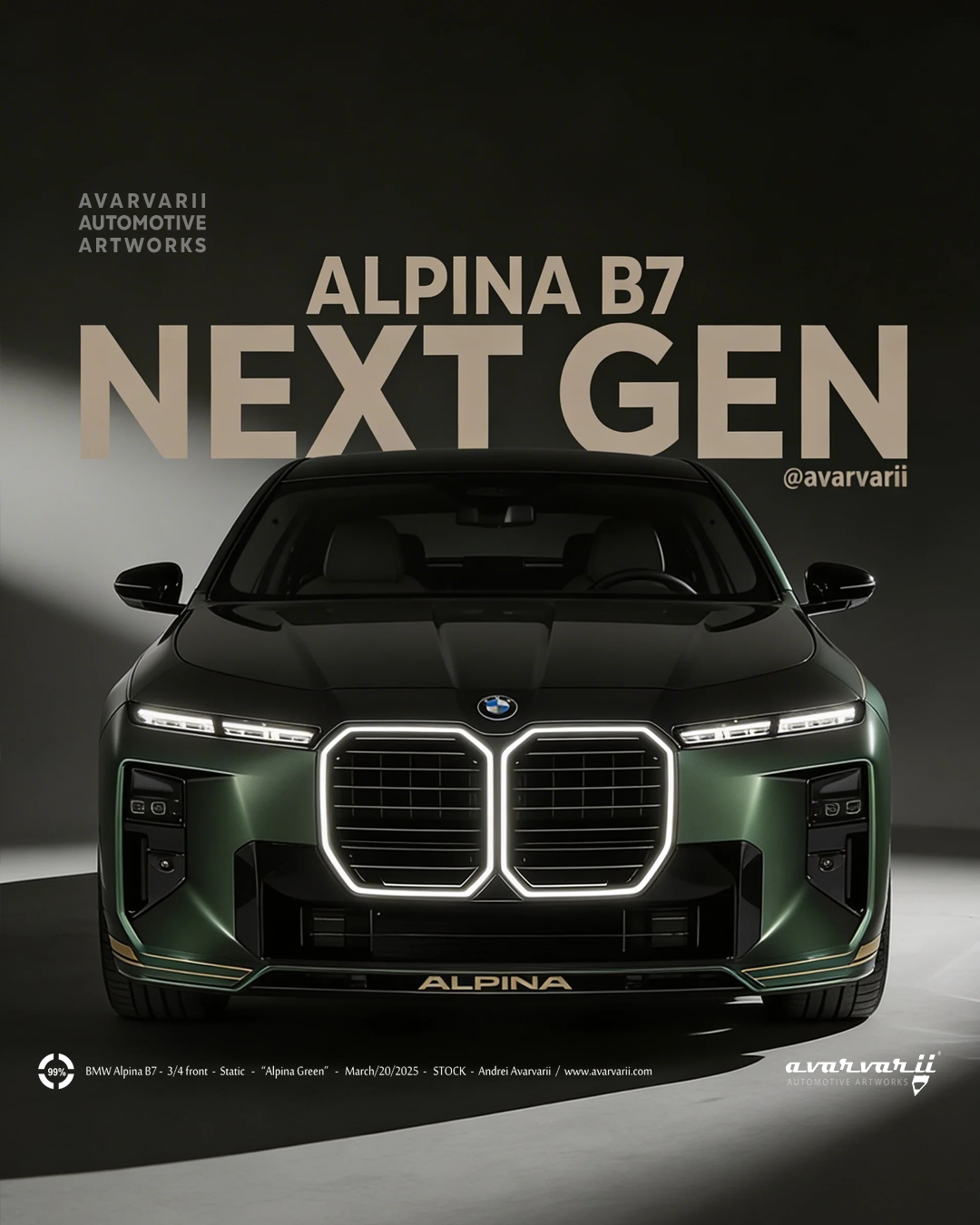 Exclusive: 2026 BMW Alpina B7 - Avarvarii Automotive Artworks