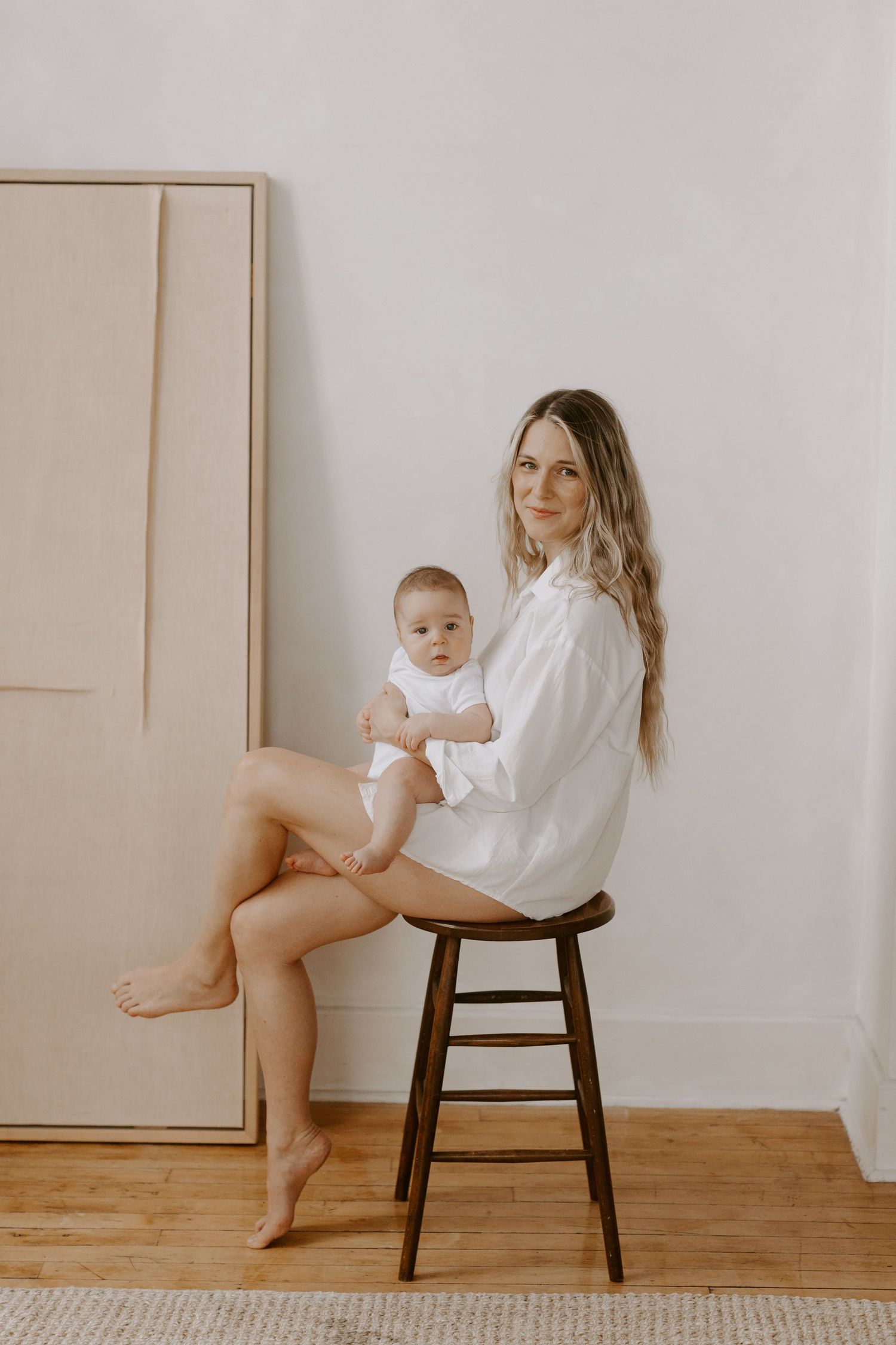A candid motherhood photography session at Toronto's Casa Bona