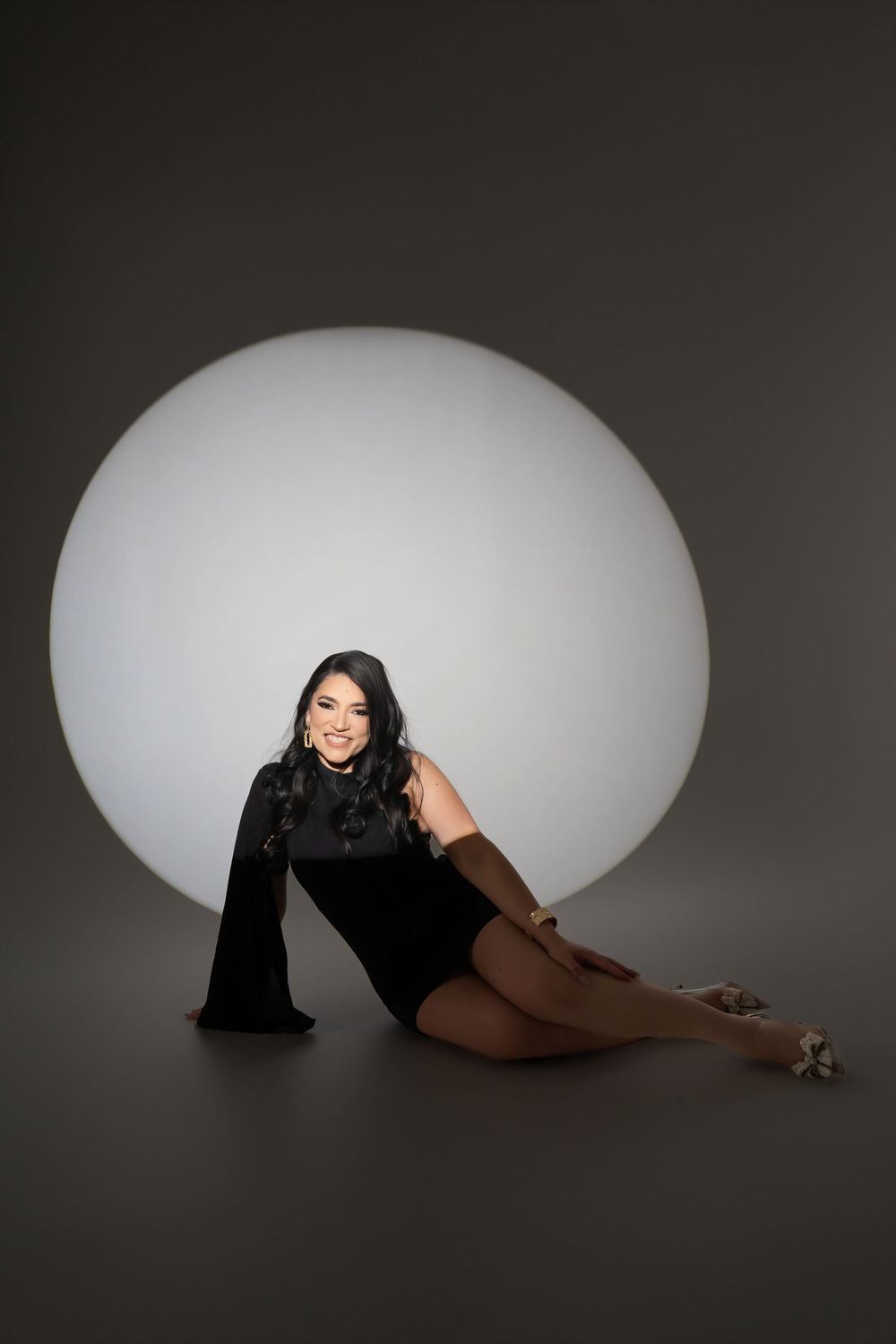 Birthday photoshoot of a woman in studio setting in Palatine, IL