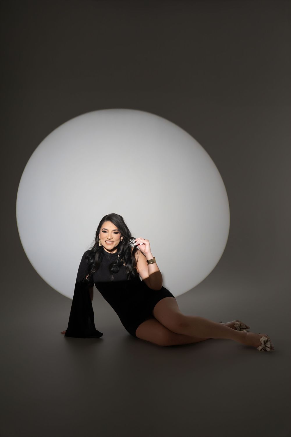 Birthday photoshoot of a woman in studio setting in Palatine, IL