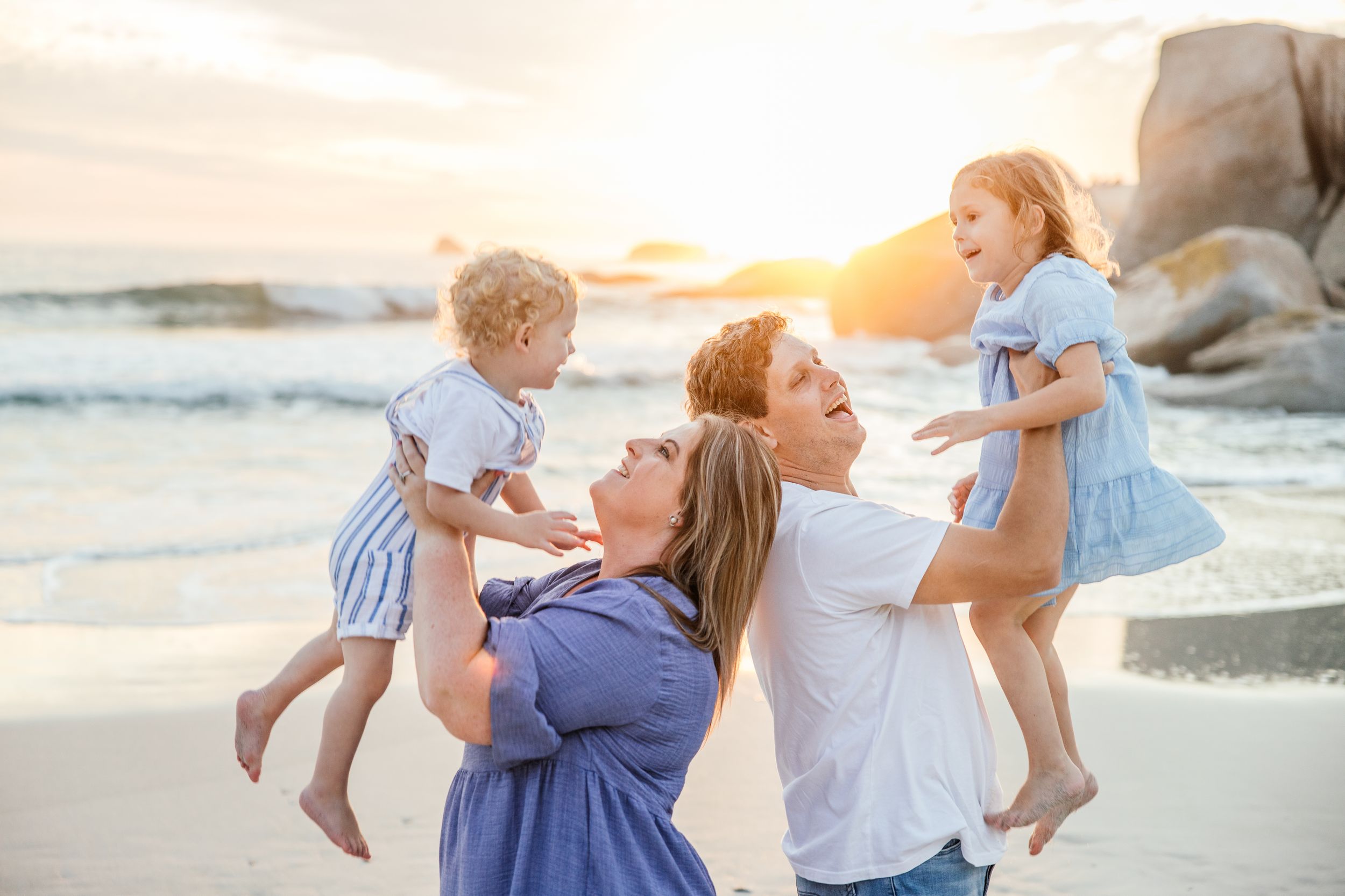 Cape Town Wedding and Engagement Photographer.Familyshoot  at Clifton , Cape Town captured by Melissa Van Riel Photography