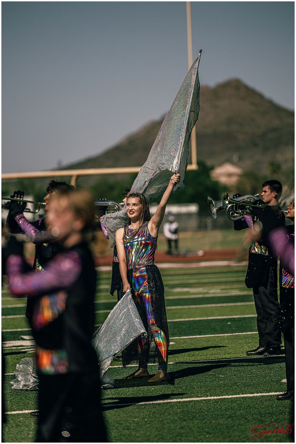 Phoenix Marching Band Senior Banners top 10 best Pictures group photos halftime performance images Anjeanette Photography senior ABODA AZMBA