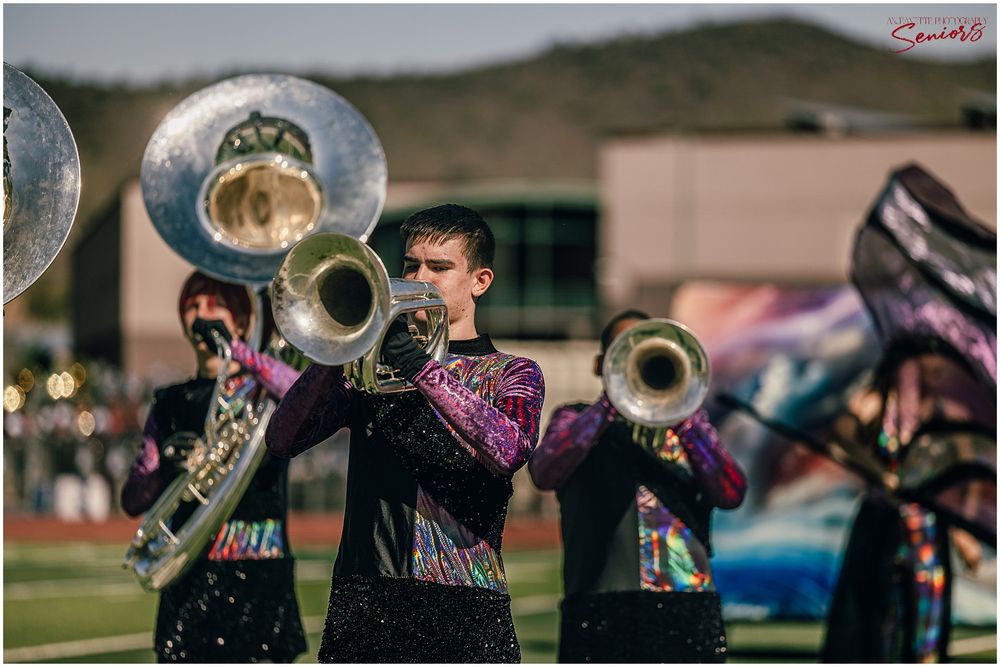 Phoenix Marching Band Senior Banners top 10 best Pictures group photos halftime performance images Anjeanette Photography senior ABODA AZMBA