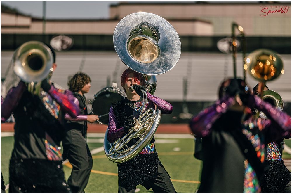 Phoenix Marching Band Senior Banners top 10 best Pictures group photos halftime performance images Anjeanette Photography senior ABODA AZMBA