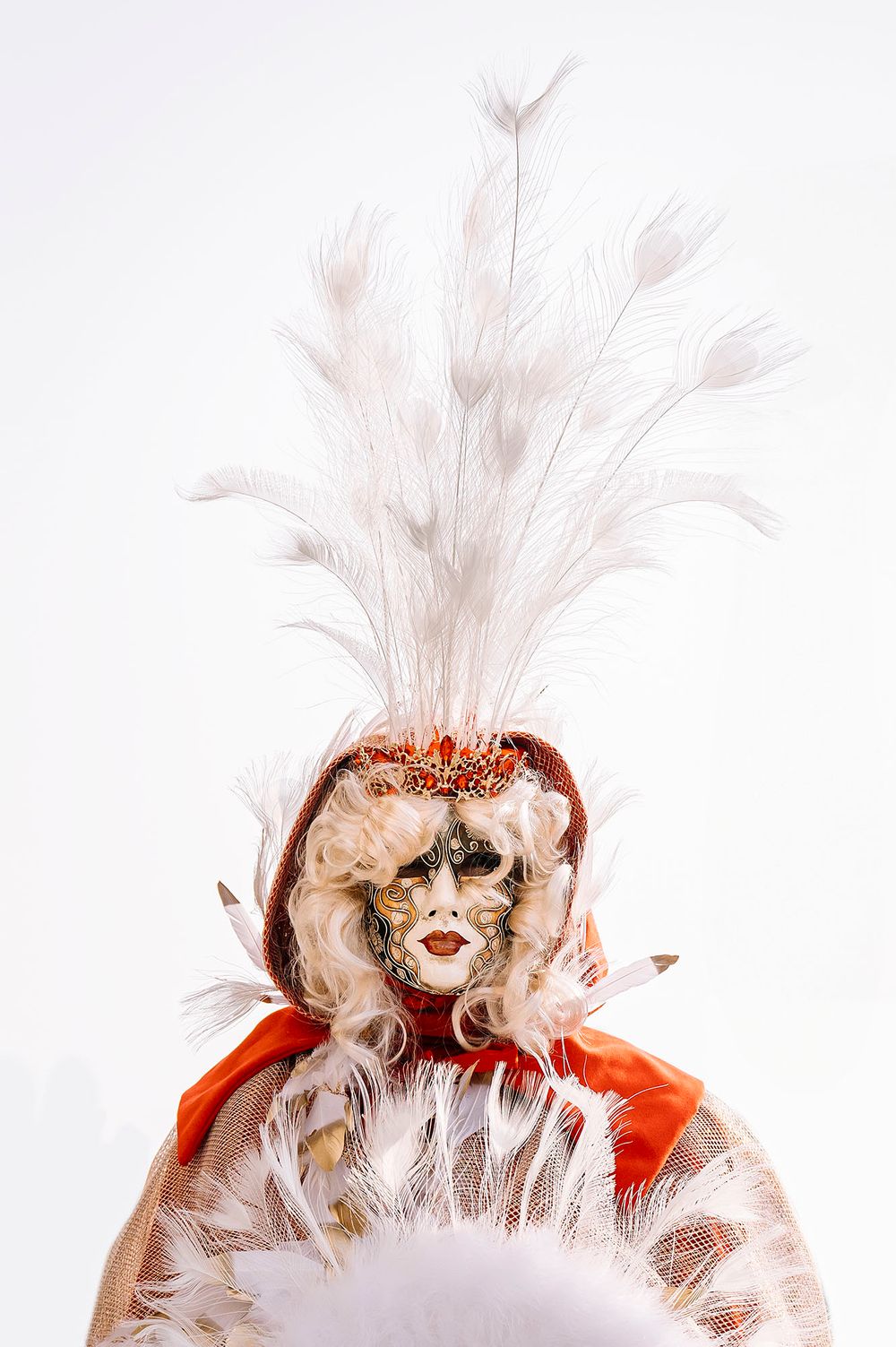 Ritratto di una maschera veneziana indossata durante il Carnevale di Venezia