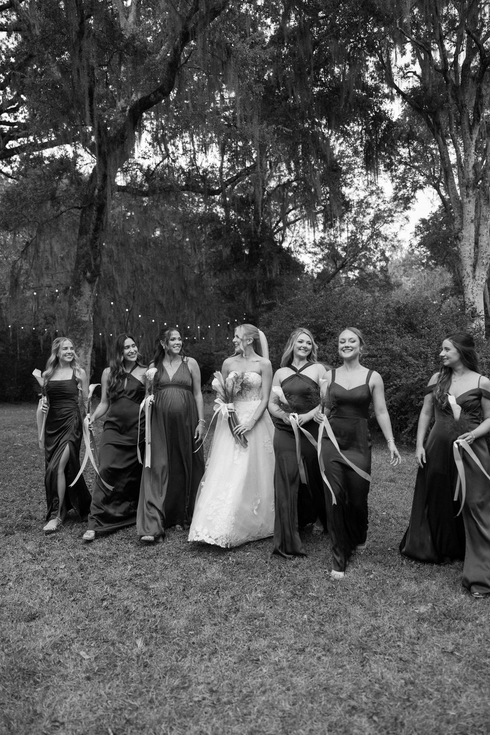 Bridesmaids portraits at The Elms of Coosada