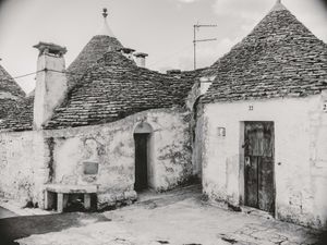 Exterior of a Trulli hut in Alberobello, Puglia, Italy. 2024