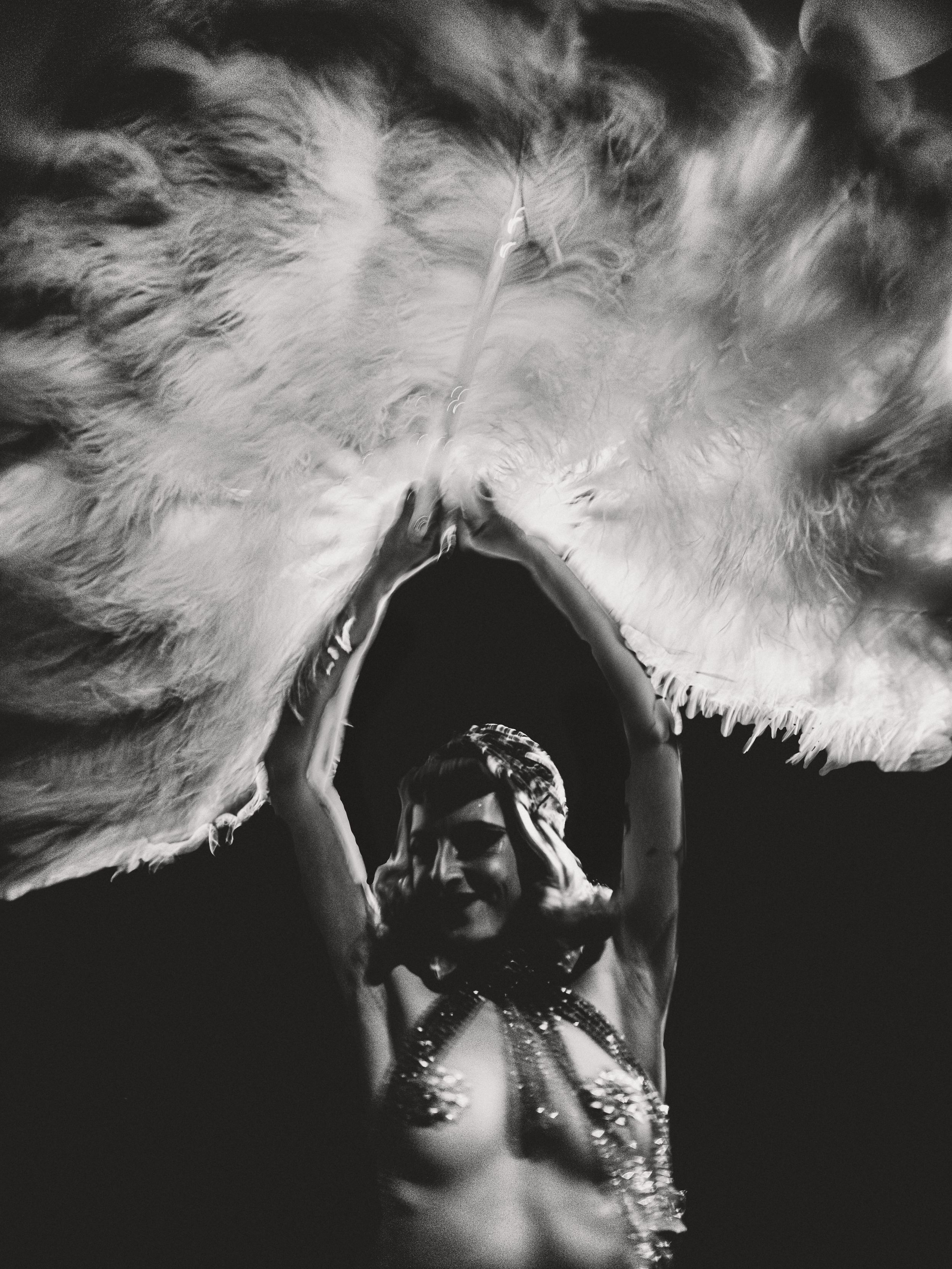Dancer in 'Nuit Prohibées' Cabaret, Montmartre, Paris. 2024