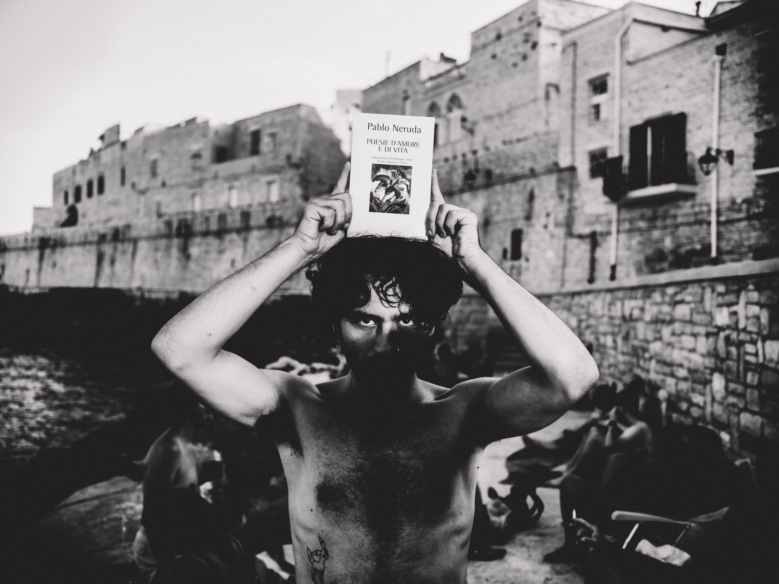 A poet in Giovinazzo, Italy. September, 2024