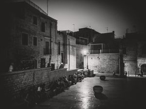 A town hall meeting in Giovinazzo, Italy discussing the privatization of beaches and immigration. September 2024