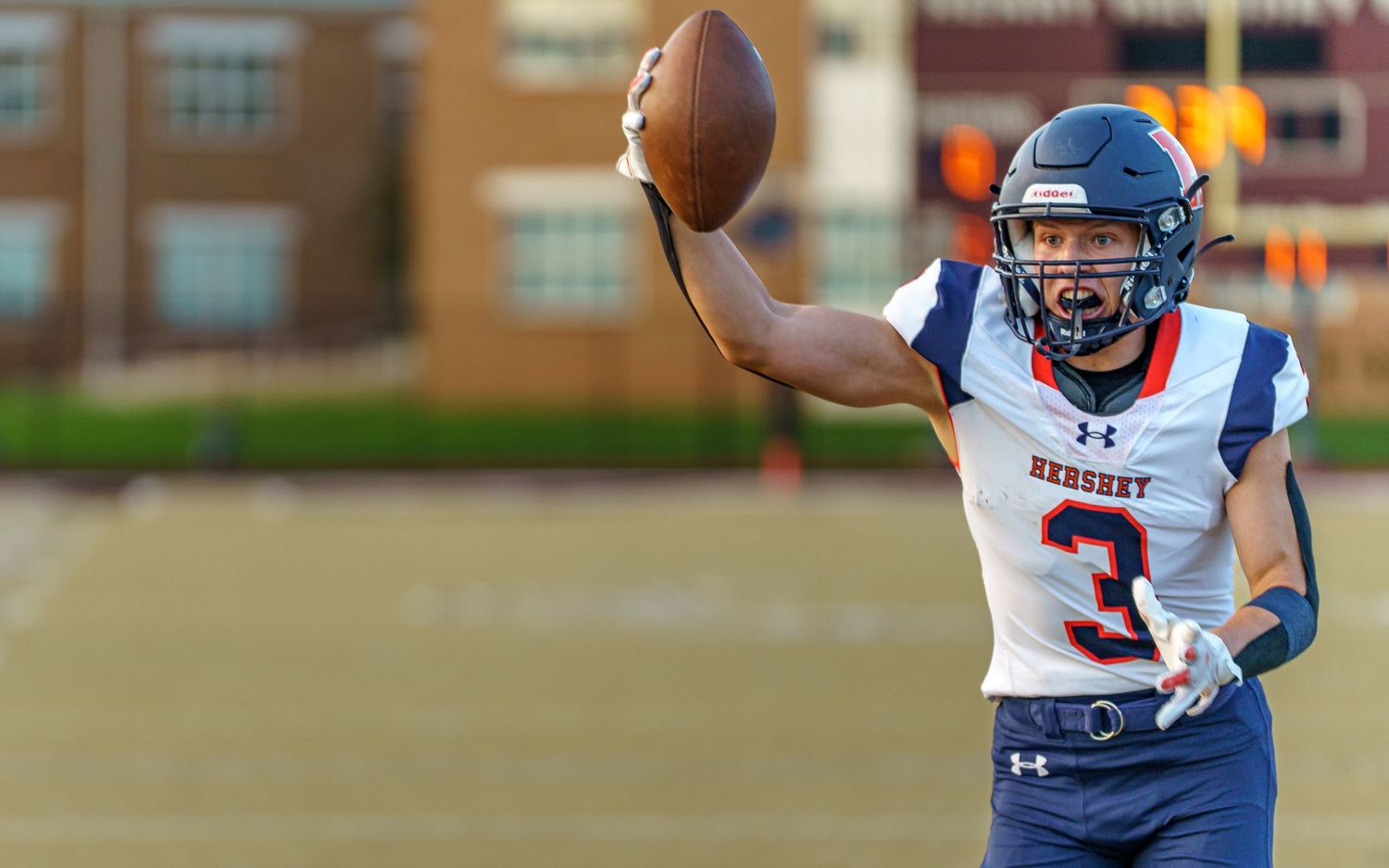 Grant Later, Cocoa Bean Bowl, Hershey High School v. Milton Hershey by Deanna Fox, SportsFox Photography based in Hershey, PA