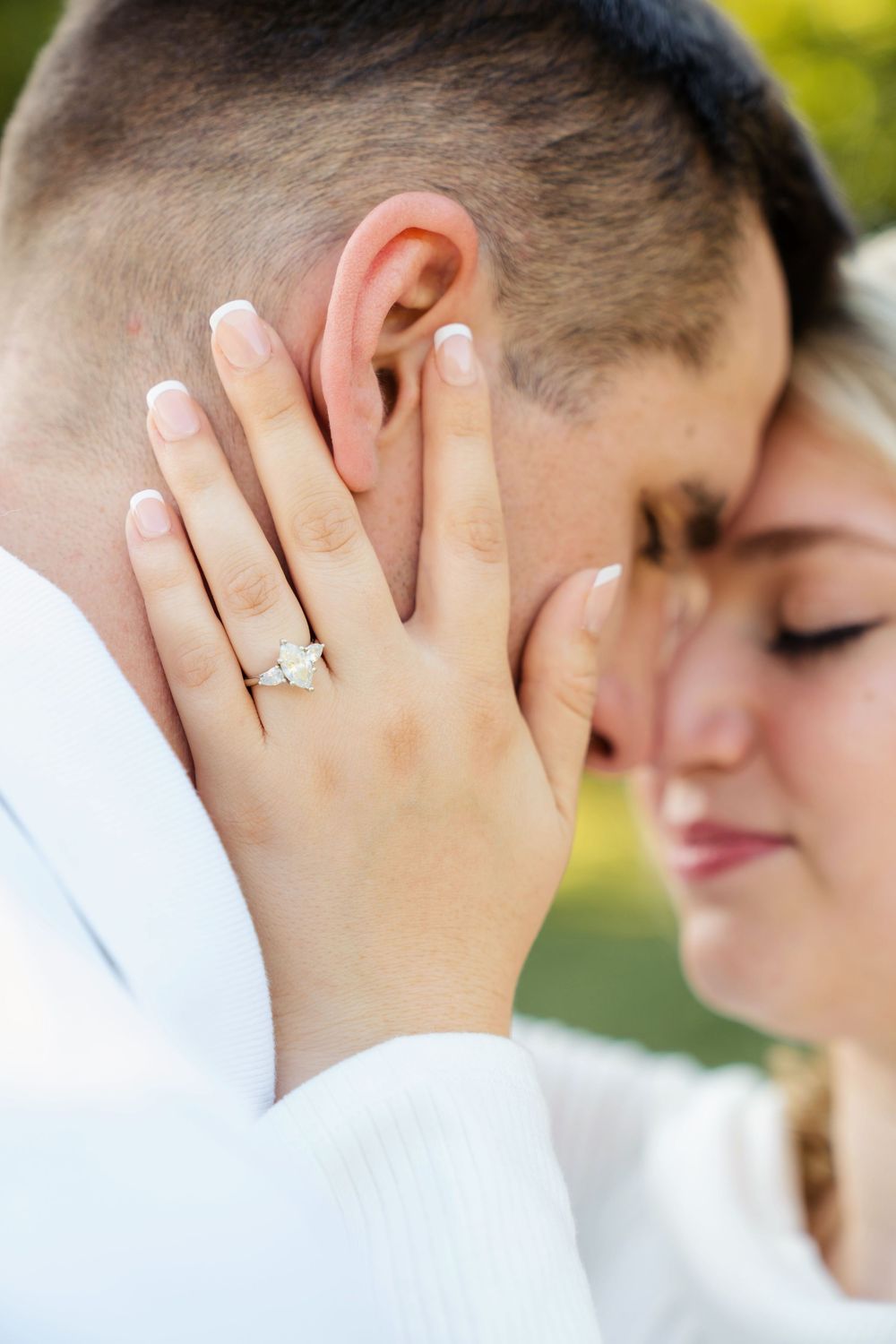 Maggie & Andrew's golden hour engagement at The Hangar wedding venue in Hocking Hills in Logan Ohio. Cincinnati Wedding Photographer