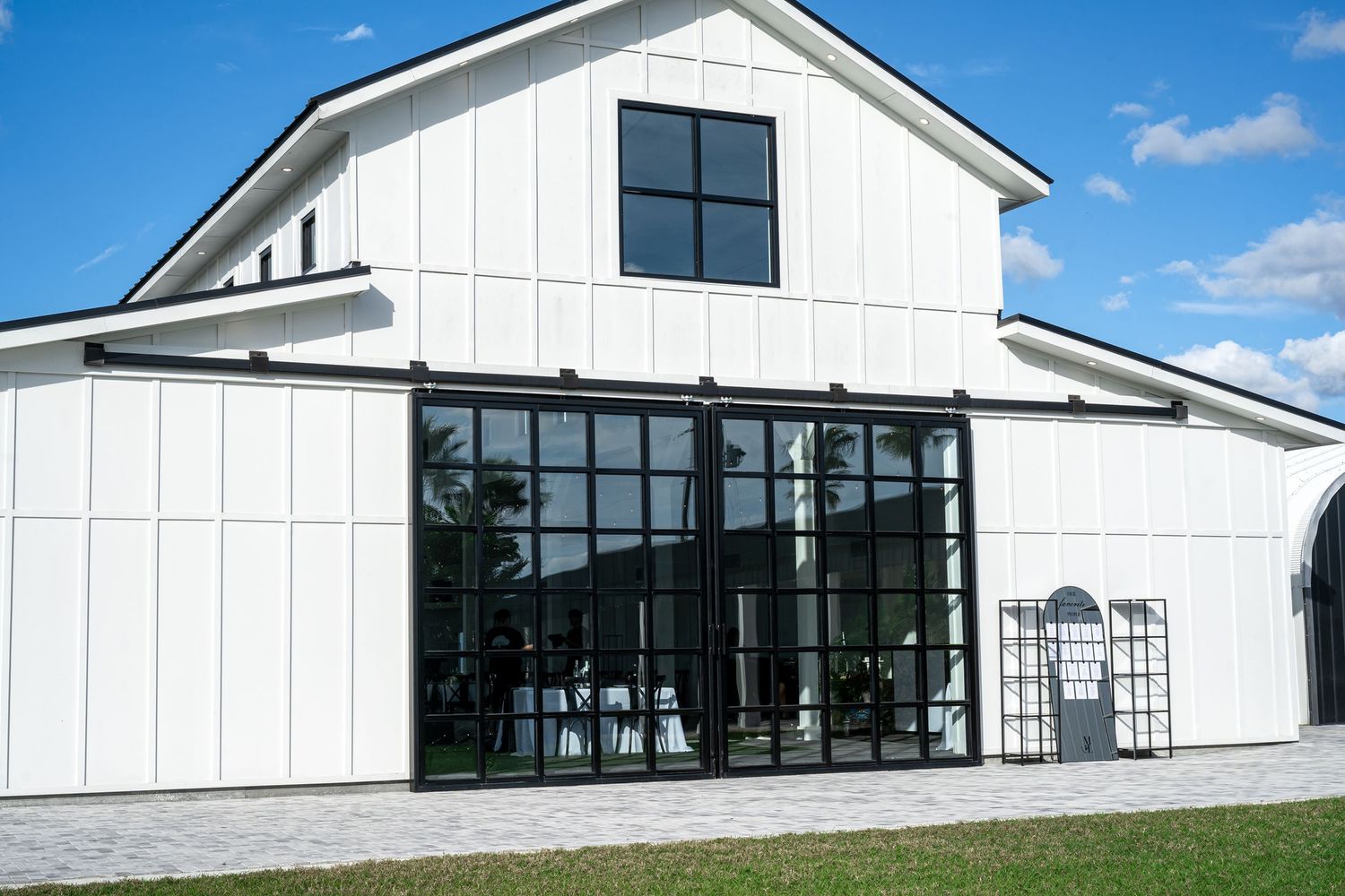 The Scars Farm barn, a luxury wedding event space in Bartow, Florida. Captured by Palm Beach luxury wedding photographers.