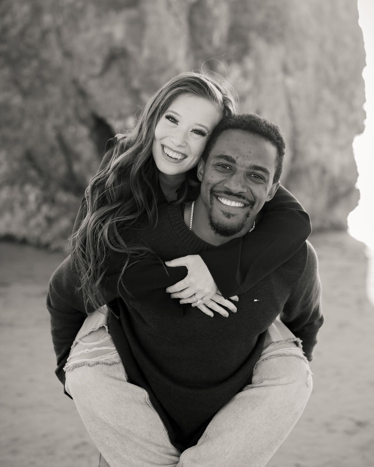 Pismo Beach engagement session with couple and San Luis Obispo Photographer