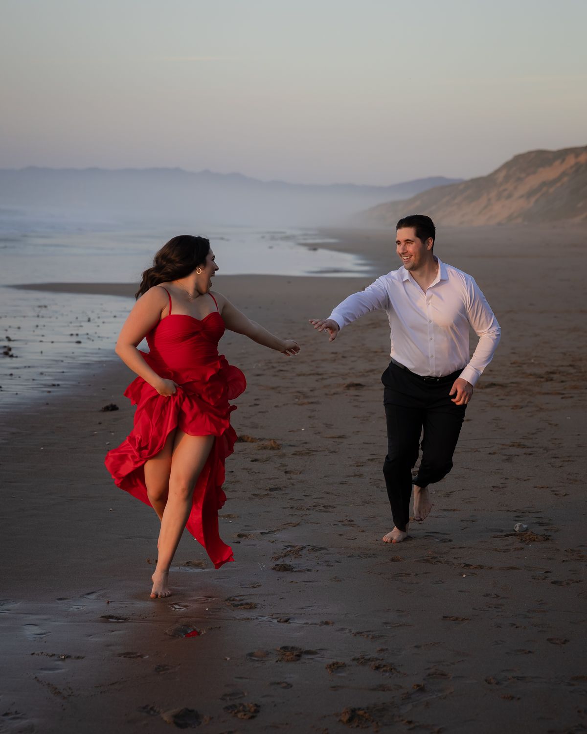 Montana De Oro Beach Engagement Photos with Paso Robles Wedding Photographer