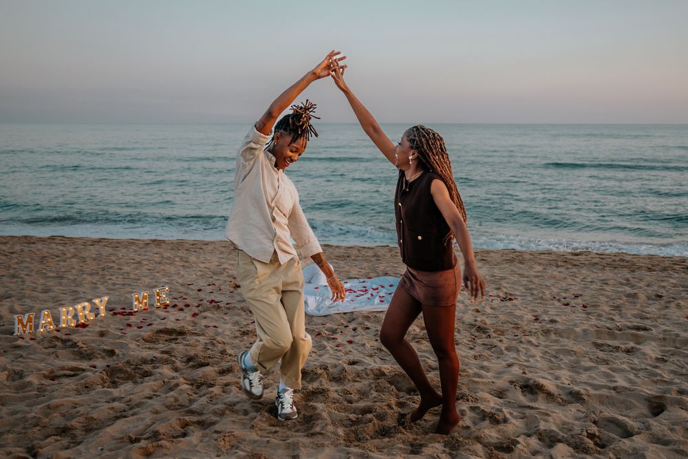 A perfect beach setting for a love story