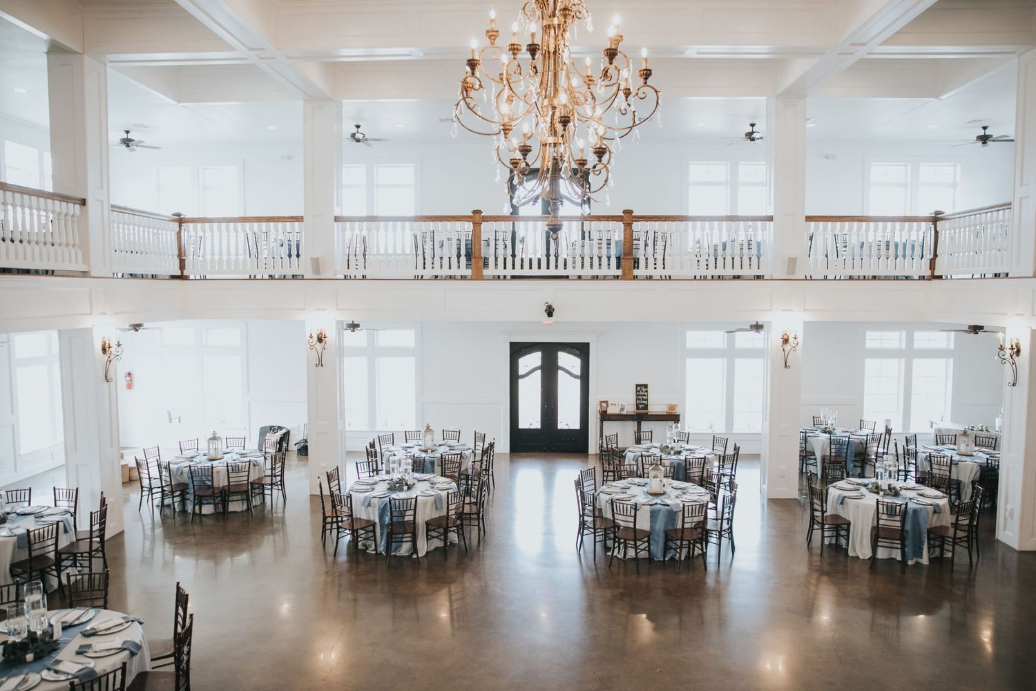 Reception setup at The Springs at Rockwall, a Dallas wedding venue