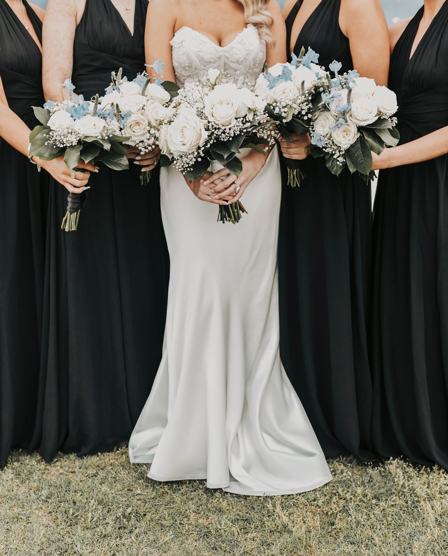 Elegant bridesmaid portraits in North Texas