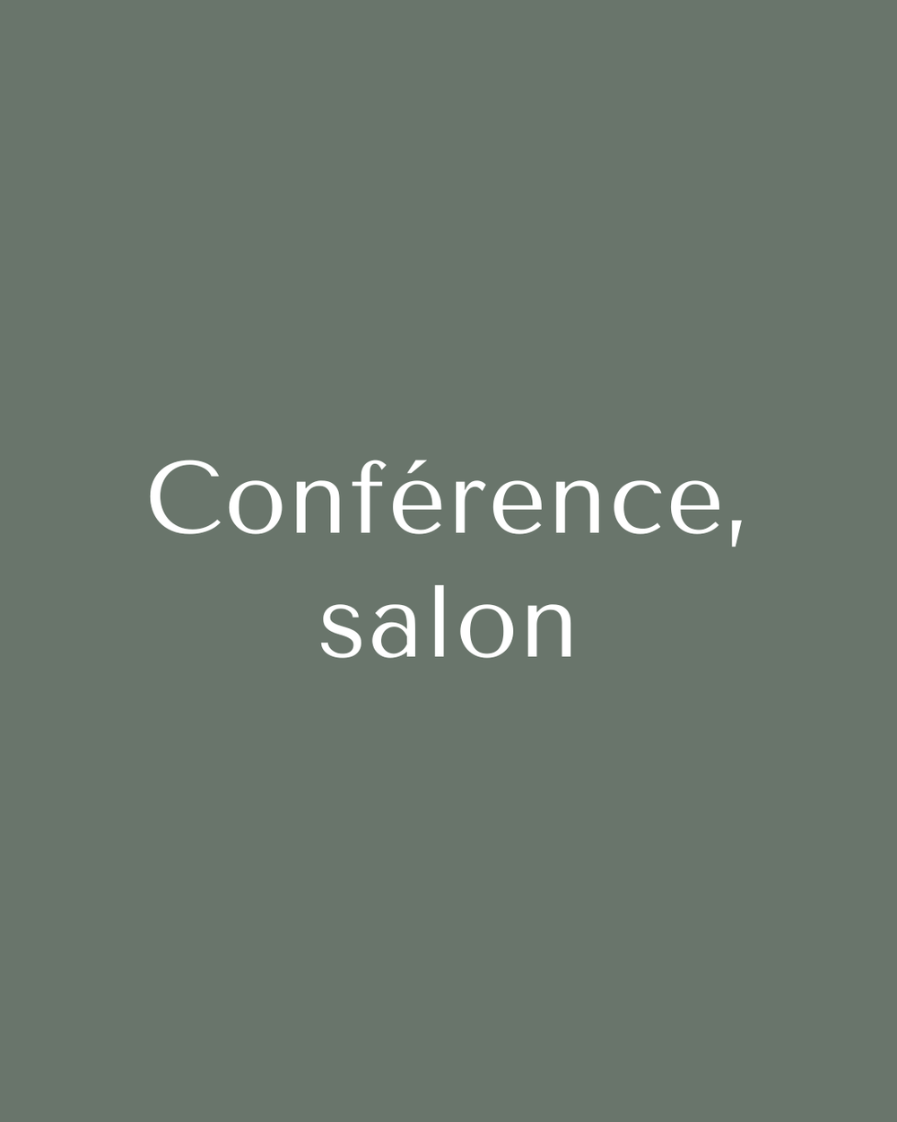 Conférence, salon