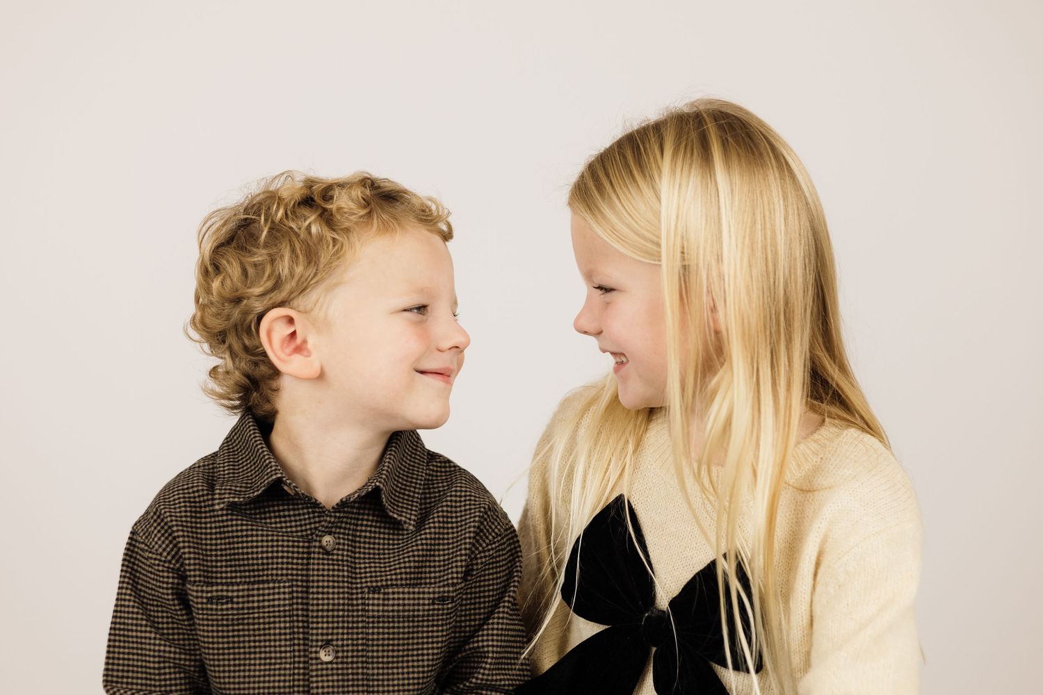 Studio sibling photo