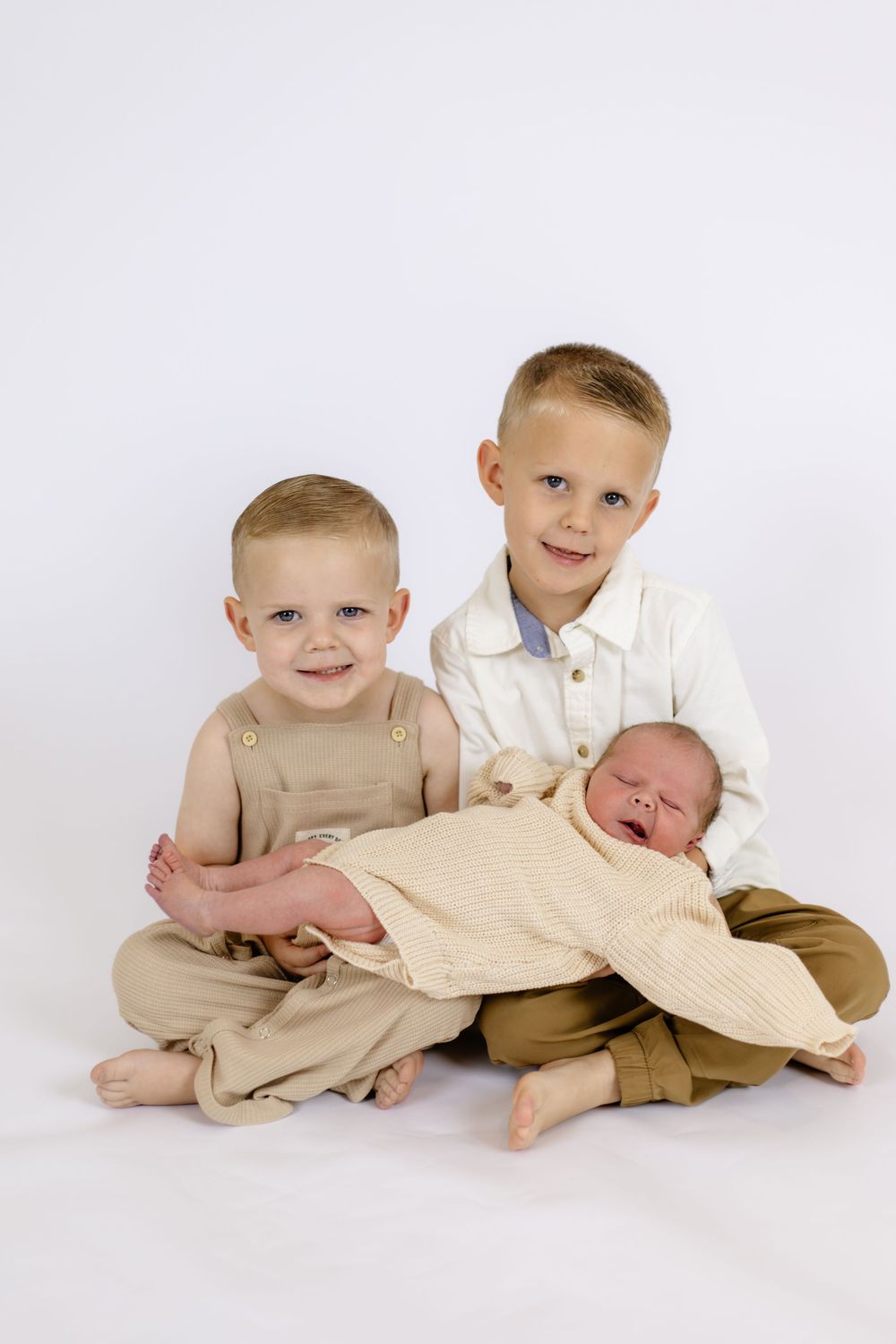 Studio newborn family photo