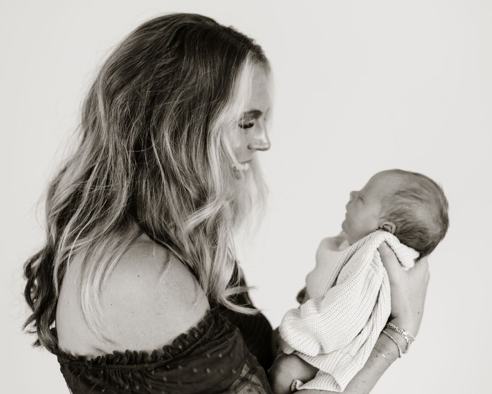 Studio newborn family photo