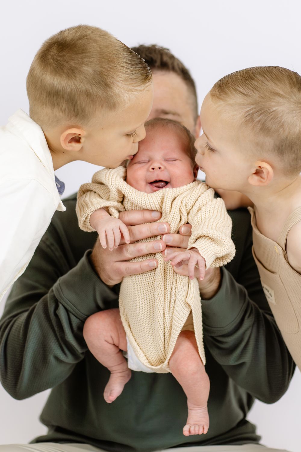 Studio newborn family photo