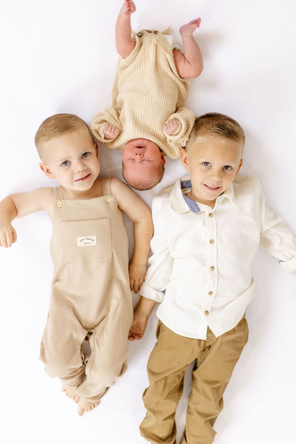 Studio newborn family photo