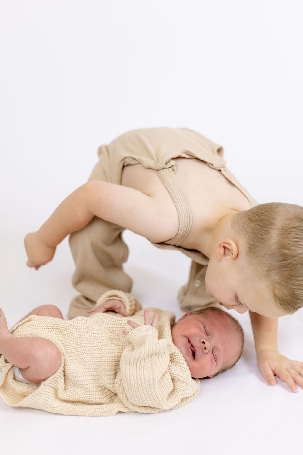 Studio newborn family photo