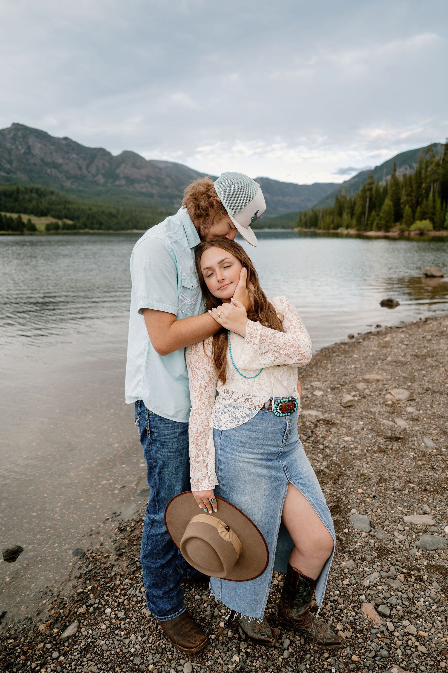 Lakeside Montana Engagement Photos