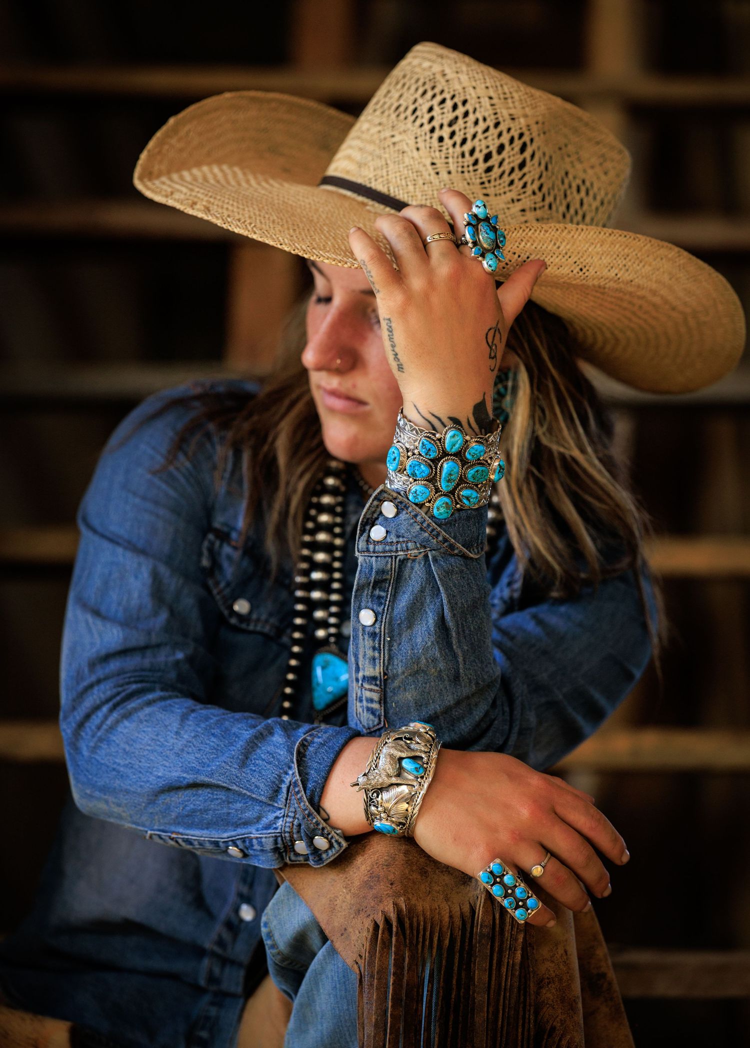 Real Cowgirl Styled shoot with Dakota Sky Stone