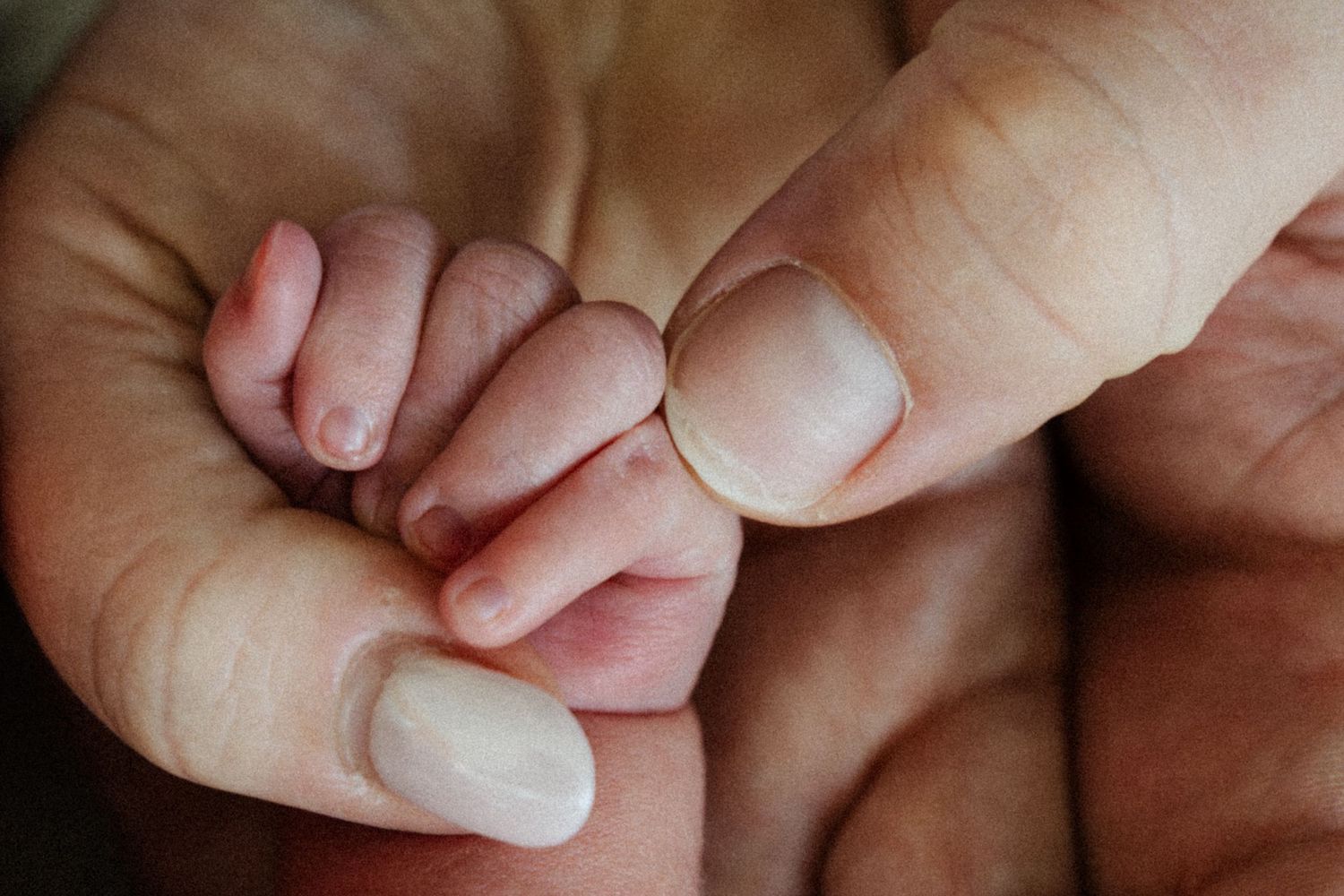 Close-up of newborn details during Fresh 48 hospital session