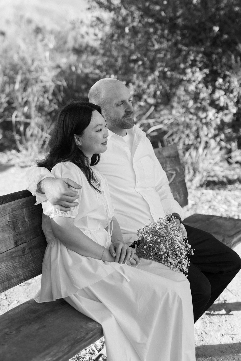 Ojai engagement photographer capturing a quiet moment.