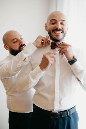A series of photos in white shirt showing varying facial expressions and gestures in a playful sequence.