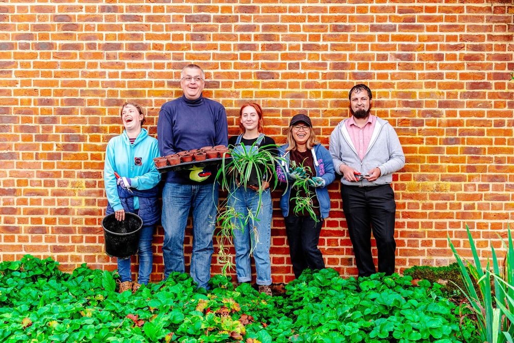 Group portrait of Active Lives charity team at Chantry Park, Ipswich