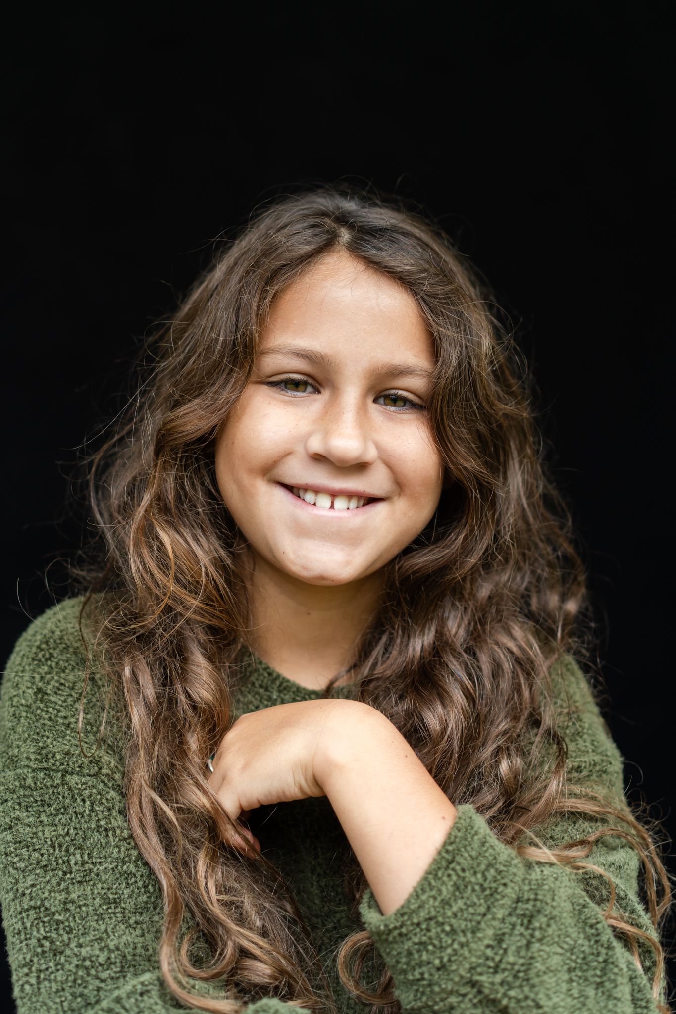 Fine art school portrait of young girl