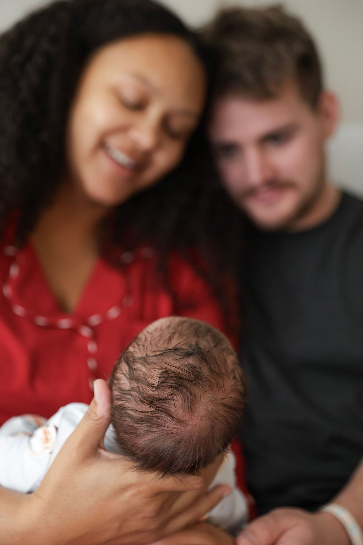 Fresh 48 photography session in Nashville hospital documenting newborn’s first hours
