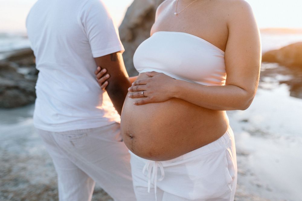 Maternity photoshoot on the beach in Cape Town