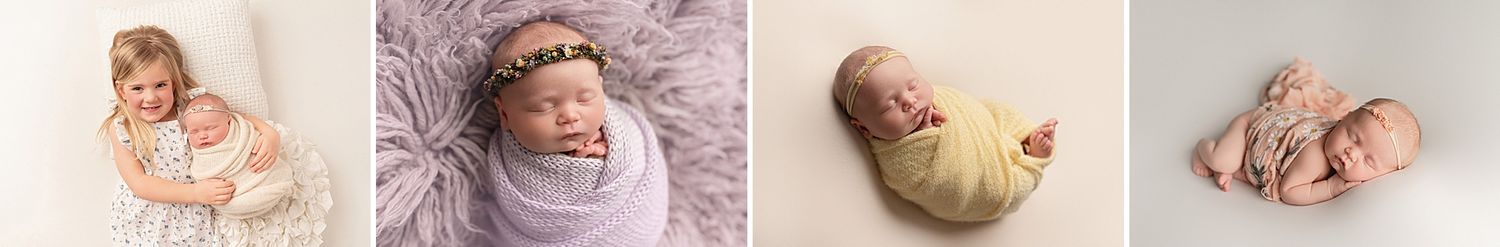 Prepare for your newborn photos by dressing in layers