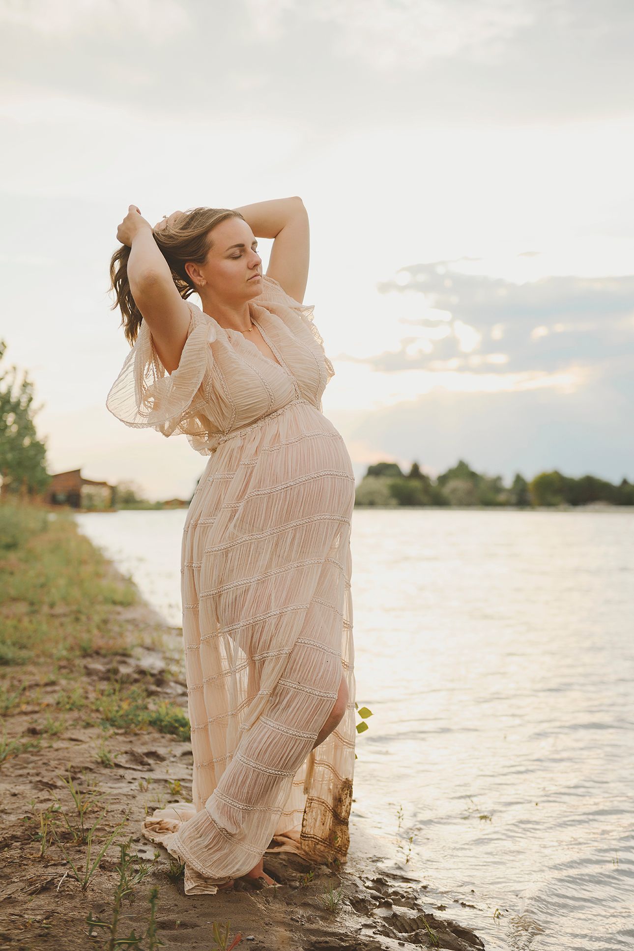 Maternity Photos at a Lake in Blackfoot ID ShutterGirl Maternity Photographer Blackfoot Emotive Photographer
Custom Maternity Photography