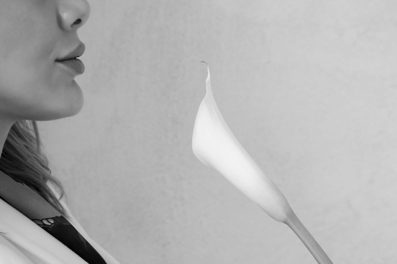 Six black and white profile portraits of a person's face arranged in a row showing different expressive poses.