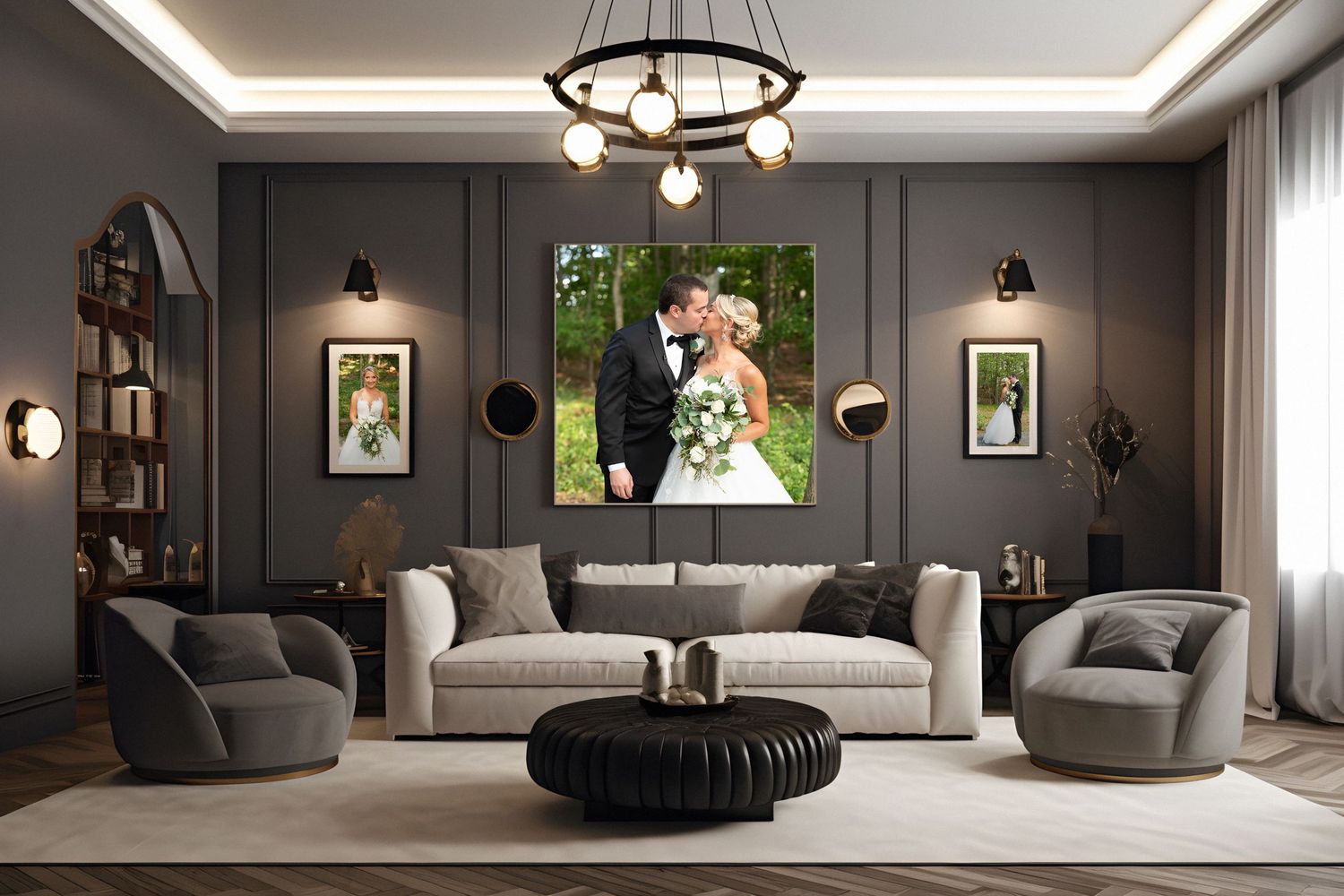 Elegant Wedding Portraits printed on Luxury Wall Art to decorate your home on Boston’s South Shore with Leah Ramuglia Photography.